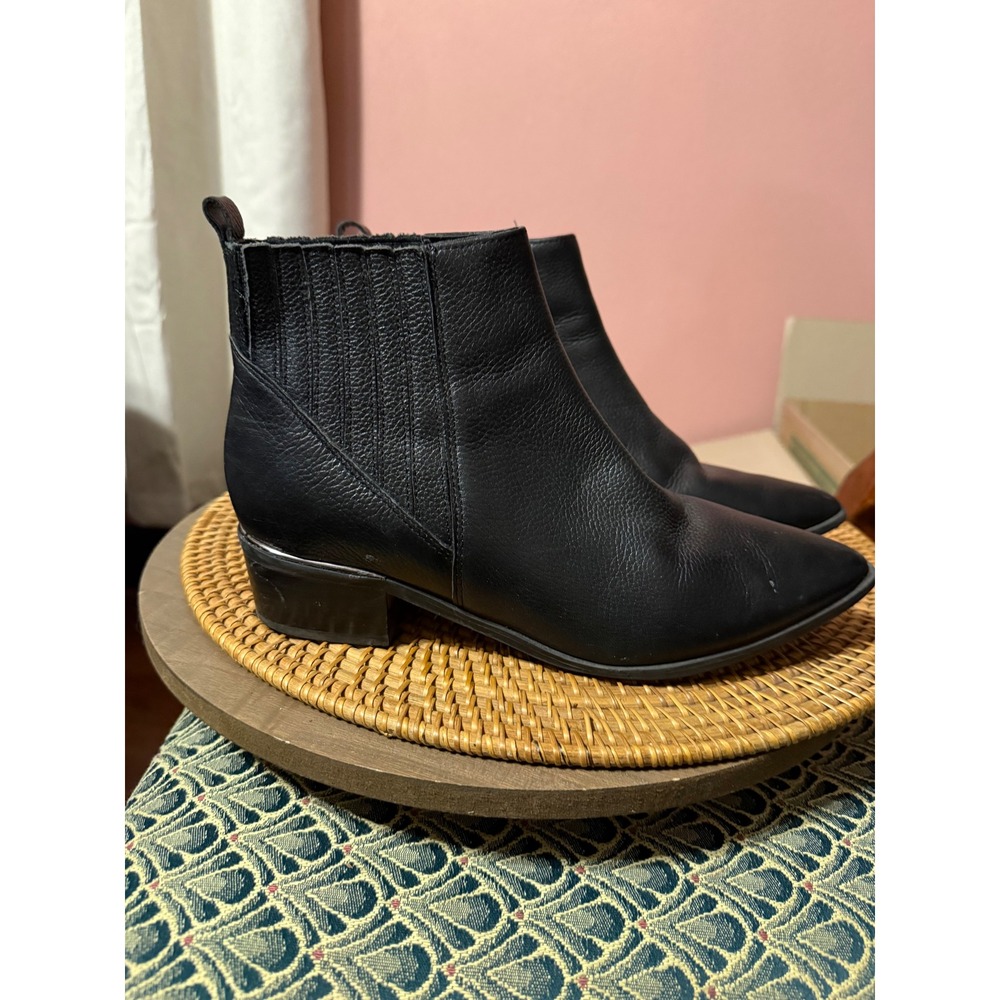 Classic Black Leather Ankle Boots - Women's Chelsea Style Reposhing